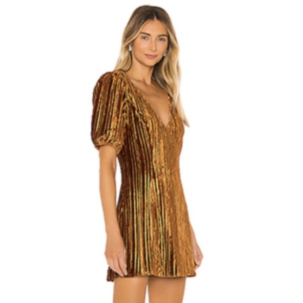 Revolve House of Harlow x Revolve Maritza Mini Dress Rust Red